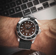Deep Marine Explorer Swiss Automatic II Silver bezel | Brown Dial