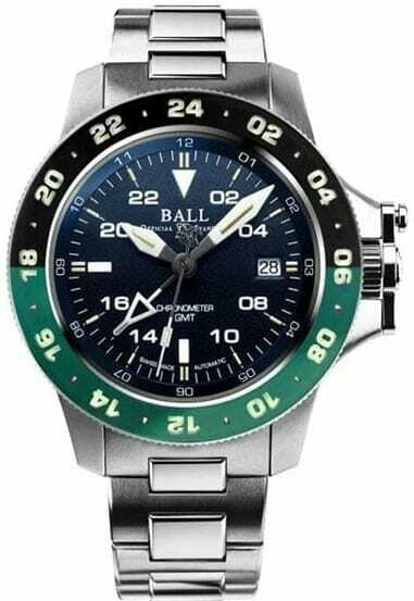 Engineer Hydrocarbon AeroGMT II Blue Dial, Green/Black Bezel | Blue Dial