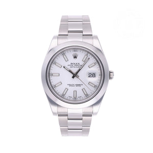 Pre-Owned Oystersteel White Dial 41mm 16300