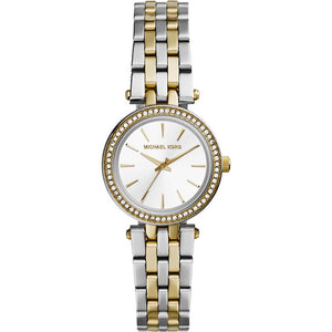 Mini Darci White Dial Silver And Gold Stainless Steel Bracelet 26mm White Dial