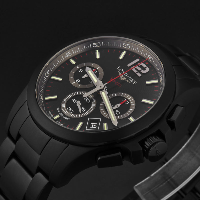 Conquest V.H.P. L37272566 / Black | Black Dial