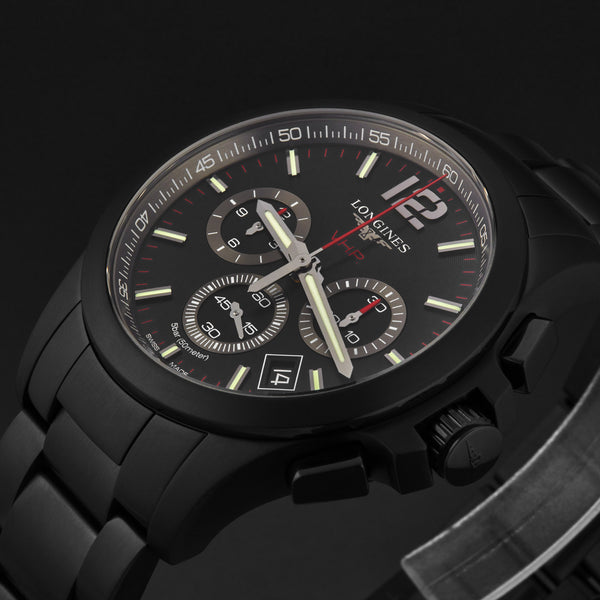 Conquest V.H.P. L37272566 / Black | Black Dial