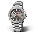 Aquis Date Relief Grey / Stainless Steel |  Dial