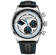 Monaco Black/Leather/Silver Dial/Silver Case | Silver Dial