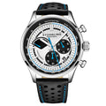 Monaco Black/Leather/Silver Dial/Silver Case | Silver Dial