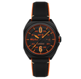 Bell X-1 Machbuster Automatic Black / Black Hybrid leather and rubber strap | Black Dial