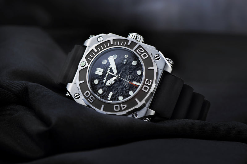 DiveTank Automatic Black Moon Dial | Black Dial