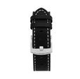 Thick Leather Two-Tone Racer Band for Apple Watch Series 8/7/6/5/4/3/2/1/SE Black & White (38mm | 40mm | 41mm) |  Dial
