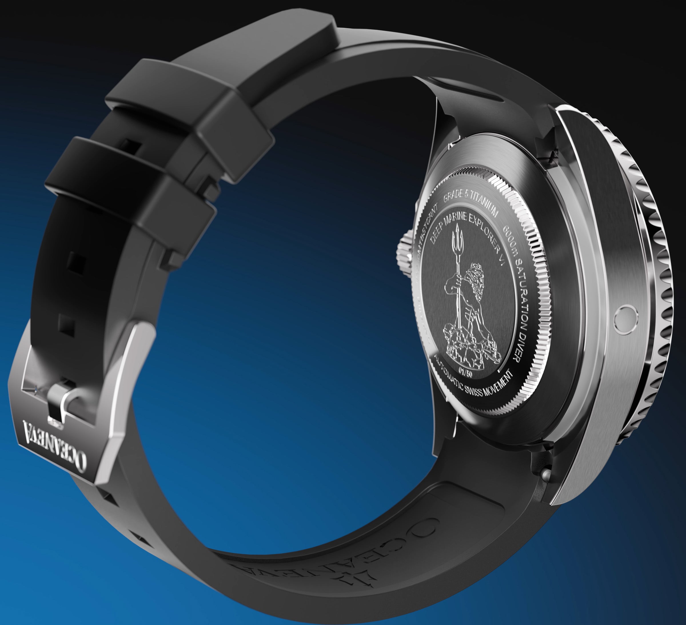 その他 Ocean Oceaneva Deep Marine Explorer VI 6000M - Mint Titanium Automatic