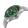 Hudson Yards Swiss Automatic SW200 - Date display Diver watch, Green Ceramic bezel, Green enamel dial with Old Radium Luminous | Green Dial