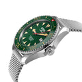 Hudson Yards Swiss Automatic SW200 - Date display Diver watch, Green Ceramic bezel, Green enamel dial with Old Radium Luminous | Green Dial