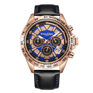 Speed Tracker Mecha Quartz Blue/Leather Blue Dial