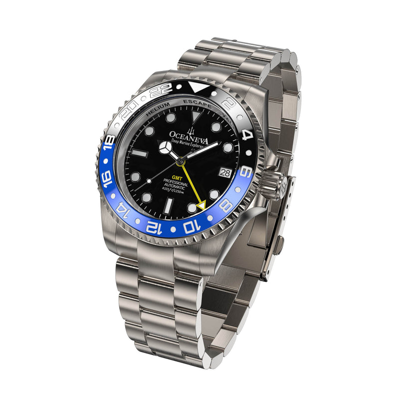 Seiko NH34 Titanium Automatic GMT 1250M Deep Marine Explorer II