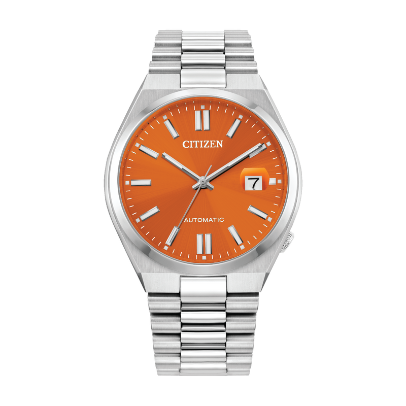 Tsuyosa Orange / Stainless Steel | Orange Dial
