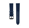 STRAP, 20mm, ITALIAN LEATHER, CROSS HATCH, IP BLACK BUCKLE, ROYAL BLUE, STANDARD ITALIAN LEATHER, CROSS HATCH |  Dial