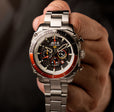 ATLAS DUAL TIME CHRONOGRAPH BLACK / STAINLESS STEEL | Black Dial