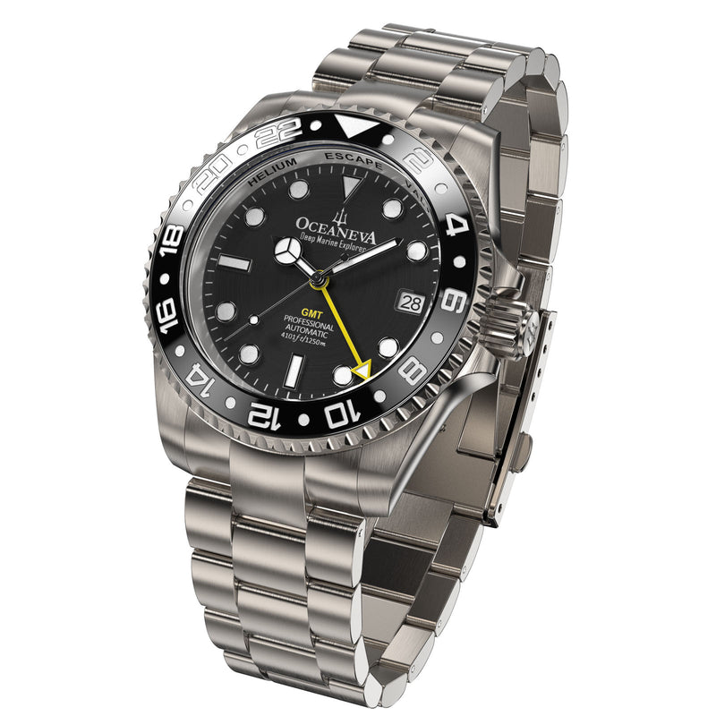 Seiko NH34 Titanium Automatic GMT 1250M Deep Marine Explorer II