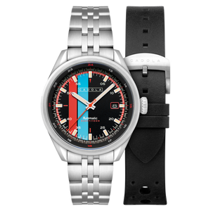 Pista Automatic Black / Stainless Steel Black Dial