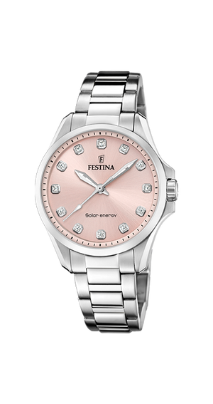 Solar Energy Pink / Stainless Steel | Pink Dial