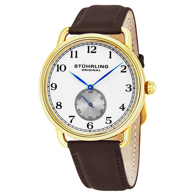 Symphony Brown/Leather/Silver Dial/Gold Case 207.03 | Silver Dial