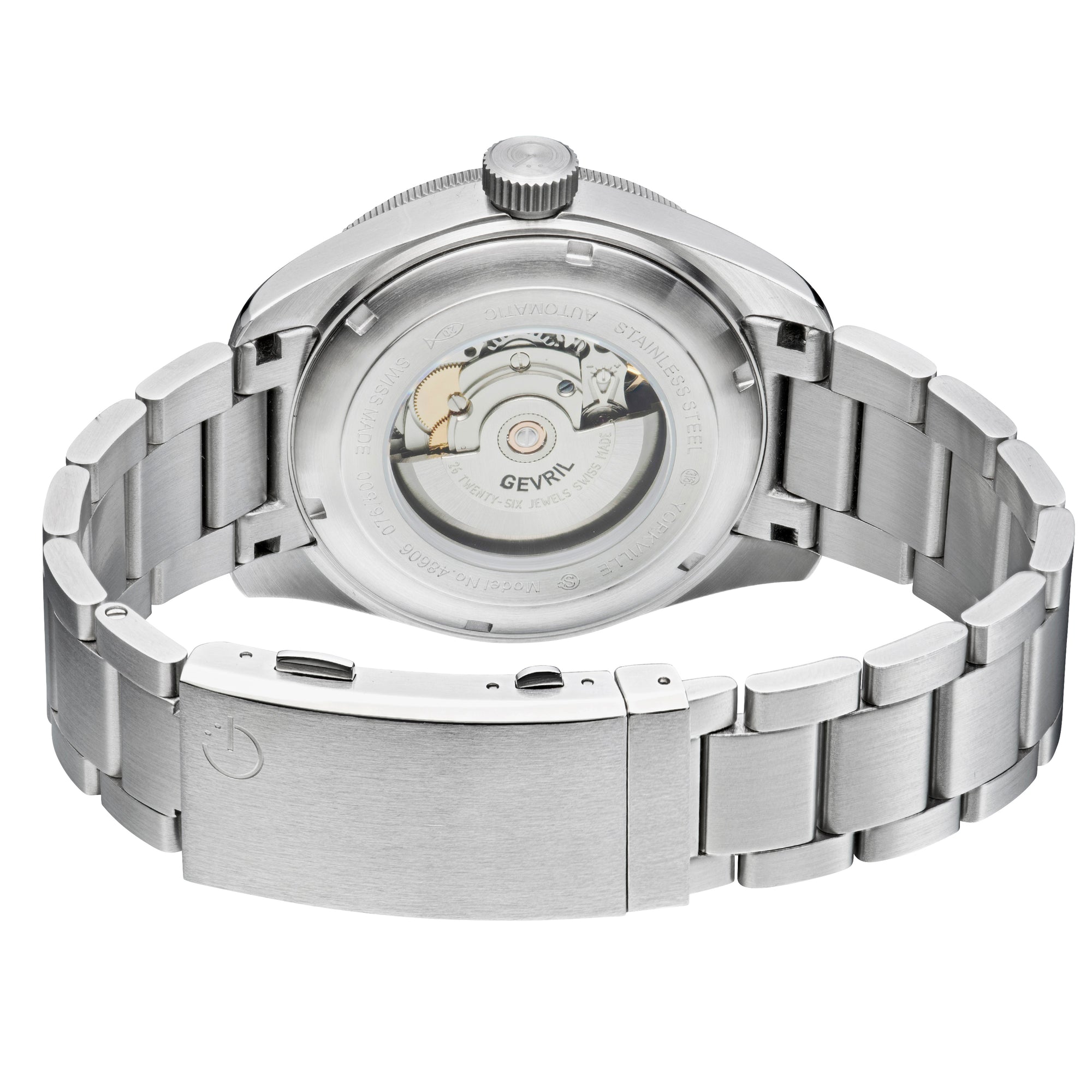 Yorkville Gevril Men's Yorkville Green Dial Sellita SW200 Swiss Automatic Unidirectional Rotating Bezel Date Luminous Watch | Green Dial