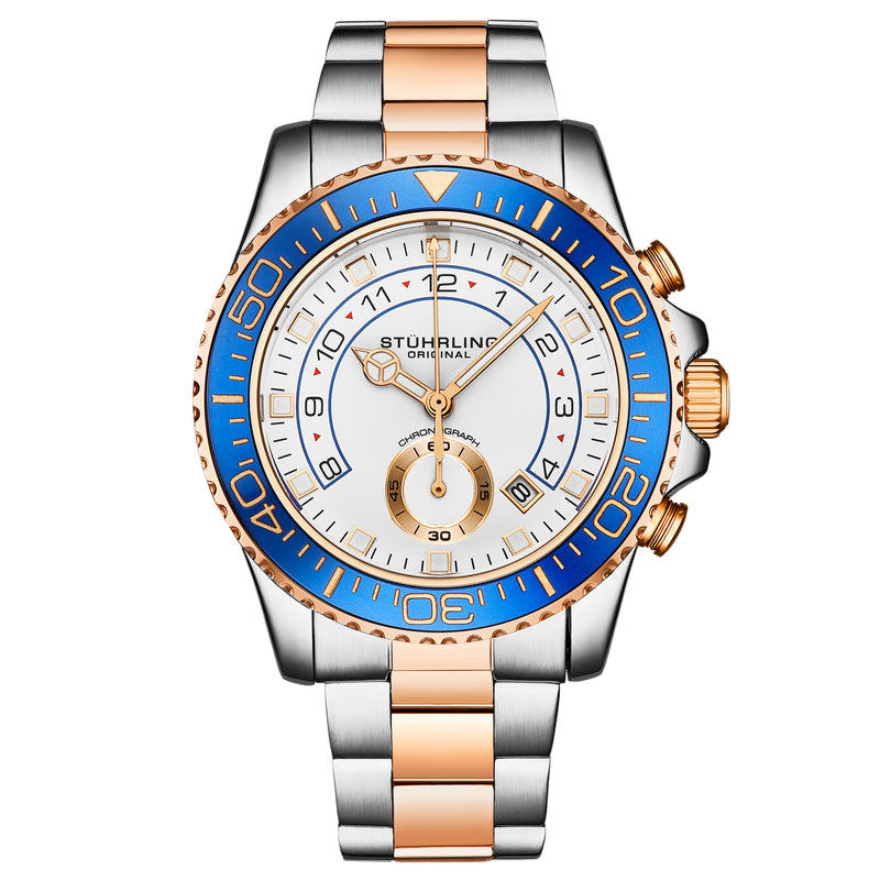 Aquadiver 3966 Rose Gold/Stainless Steel | White Dial
