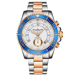 Aquadiver 3966 Rose Gold/Stainless Steel | White Dial