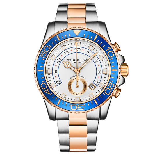 Aquadiver 3966 Rose Gold/Stainless Steel | White Dial