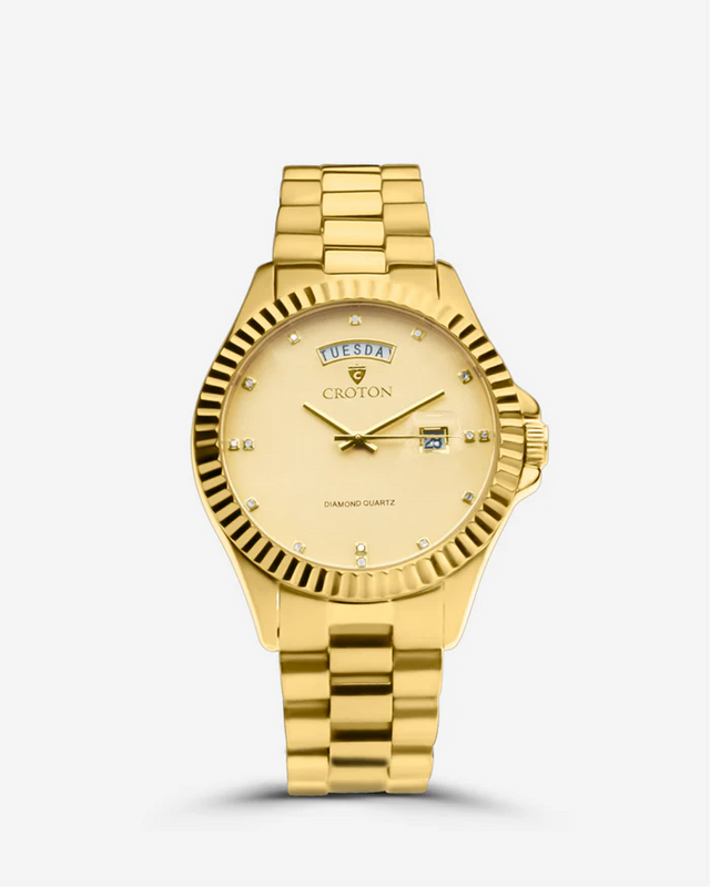 Day & Date Men's Diamond Marker Watch  |  Dial