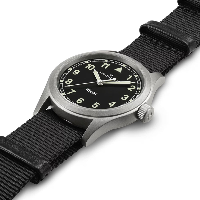 Khaki Field Black / Textile | Black Dial