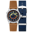 Wingman Worldtimer GMT Automatic Blue / Beige Leather | Blue Dial