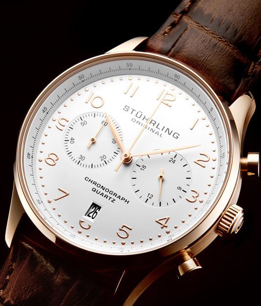 Monaco Chronograph Rose/Brown | White Dial