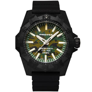 AGGRESSOR 4100 DIVE SEMPER FIDELIS SERIES Carbon/Green MARPAT Camo/Charcoal | Green Camo Dial