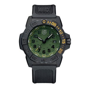 Navy Seal Foundation 3500 Series Green & Yellow / Rubber & NATO