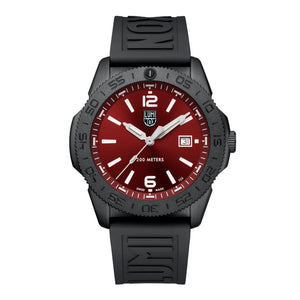 Pacific Diver Red / Black Rubber Red Dial