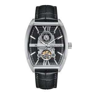 Masterson w/ 24 Hour Hand Silver / Black | Black Dial