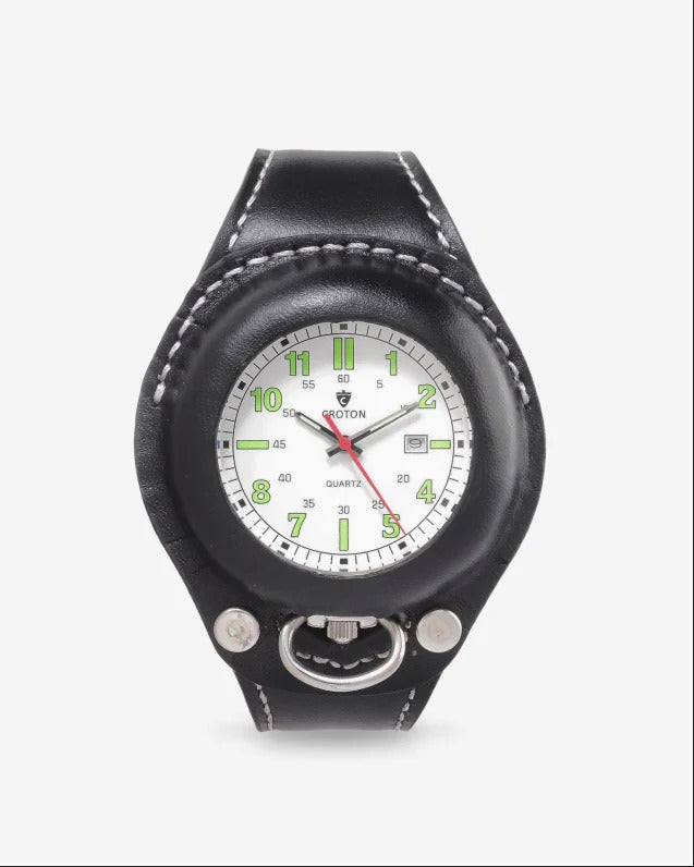 Designer pewter/black | White Dial