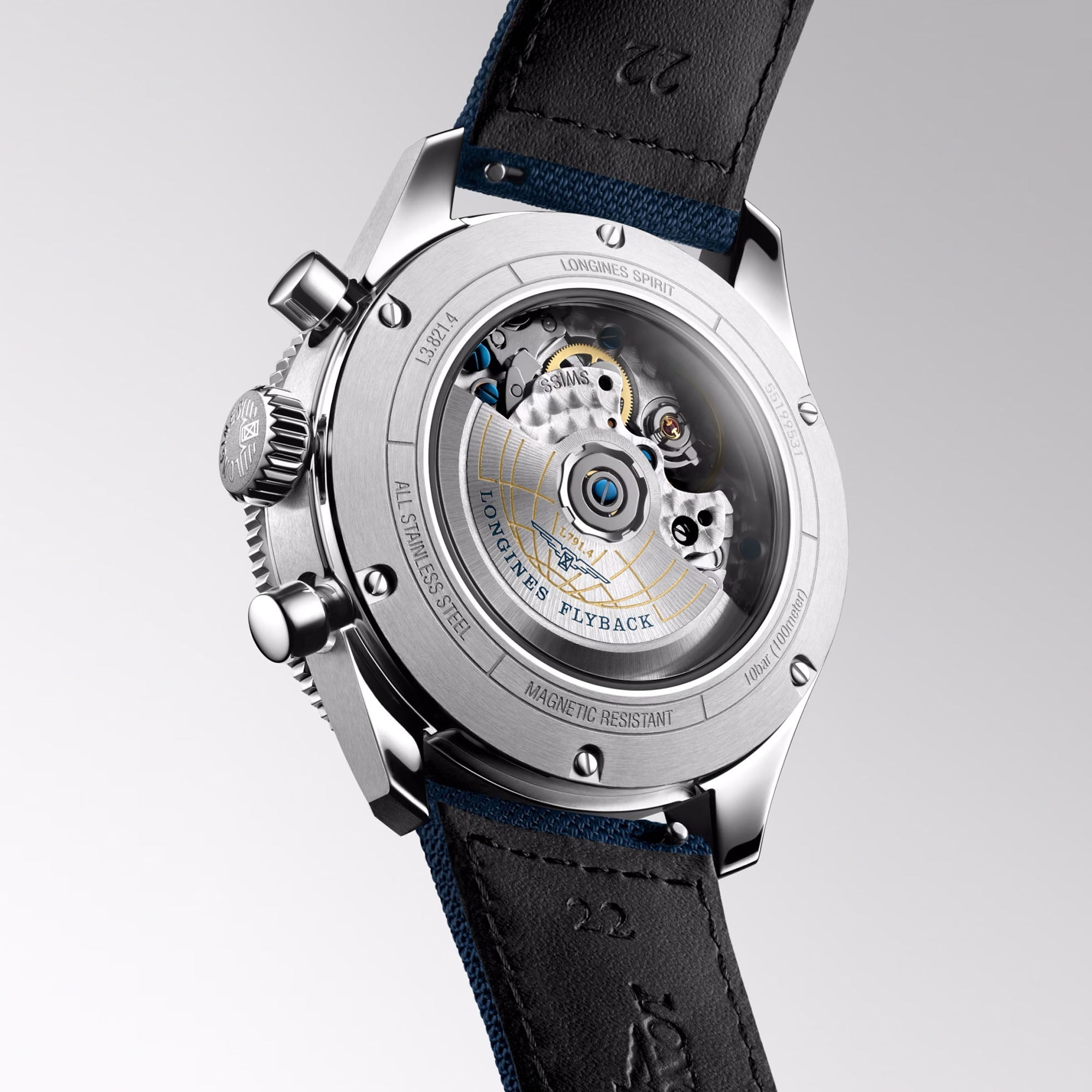 Spirit Flyback Blue / Fabric | Blue Dial