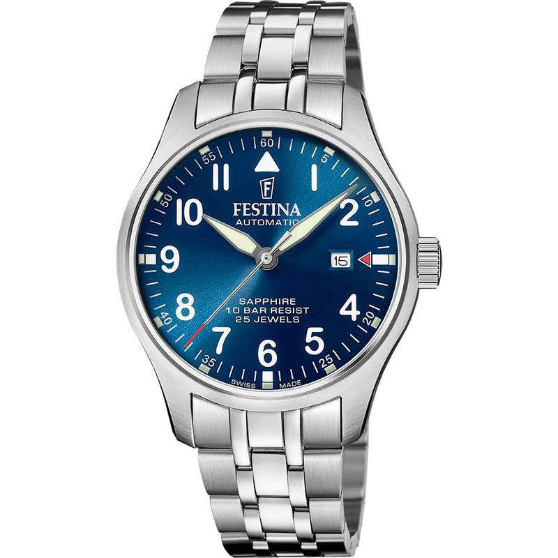 AVIATOR NORTH Blue / Stainless Steel | Blue Dial