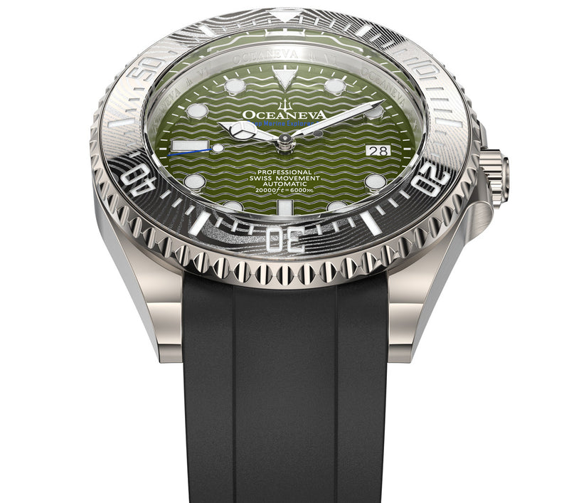 Deep Marine Explorer VI 6000m Grade 5 Titanium 6000m/ODGreenDial | Green Dial