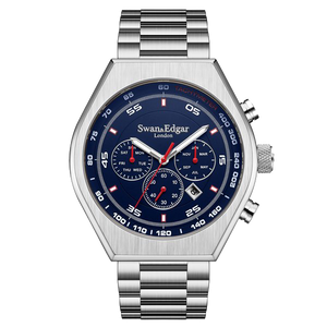 Contemporary Classic Blue Dial / Silver Stainless Steel Bracelet Blue Dial
