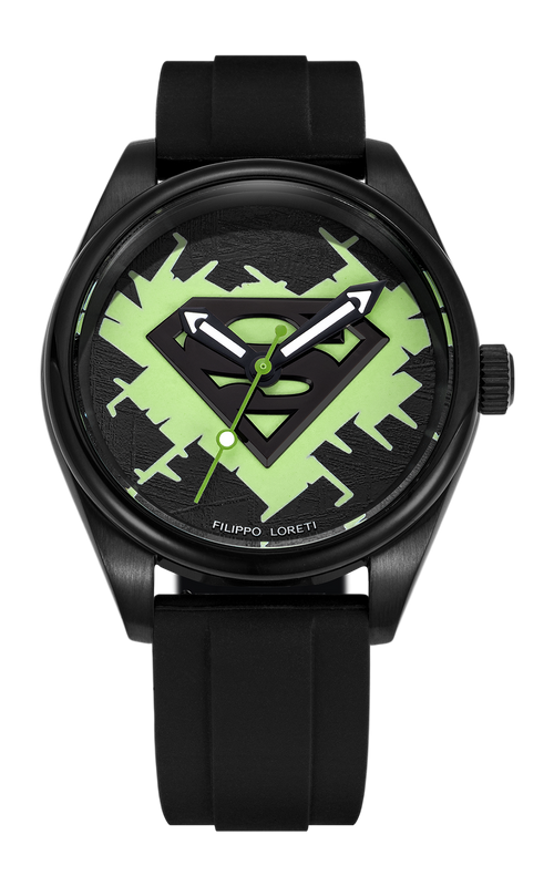 Superman Kryptonite Automatic 42mm Black - {Extended Ship Time} |  Dial