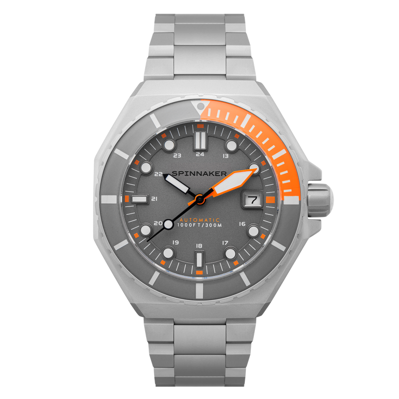 Dumas Gray Dial / Orange / Stainless Steel | Gray Dial