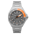 Dumas Gray Dial / Orange / Stainless Steel | Gray Dial