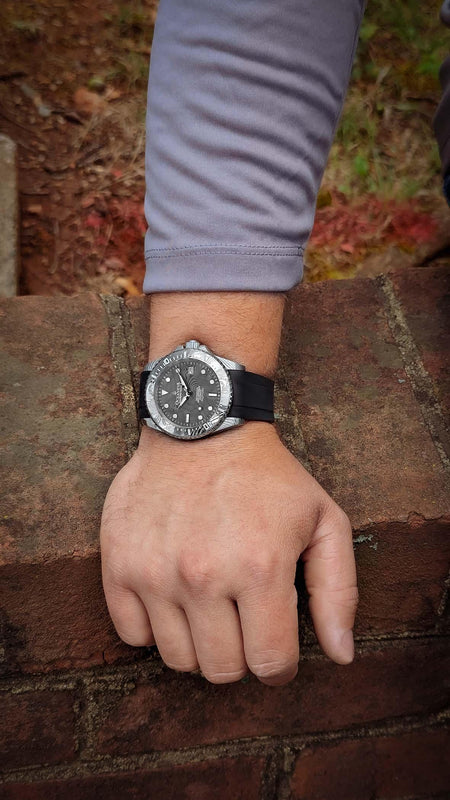 Damascus Swiss Automatic SW200 Deep Marine Explorer II Damascus/Natural Damascus Dial | darkgrey Dial