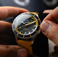 SCILLA AUTOMATIC BLACK / Leather | Black Dial
