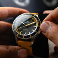 SCILLA AUTOMATIC BLACK / Leather | Black Dial