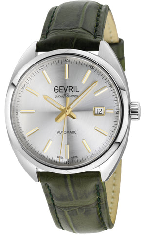 Five Points Swiss Made SW200 Silver Olive | Silver Dial