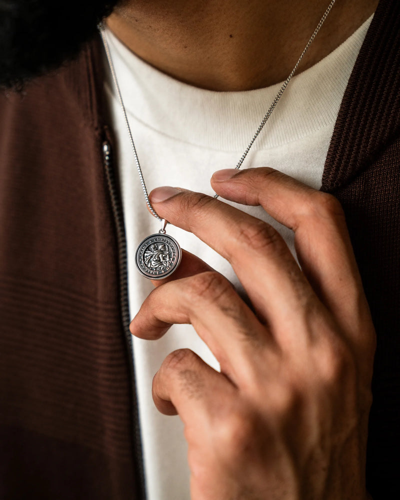 St. Christopher Pendant Sterling Silver