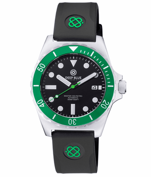 Master 1000 Retro Collection 44mm Black / Green Rubber | Black Dial